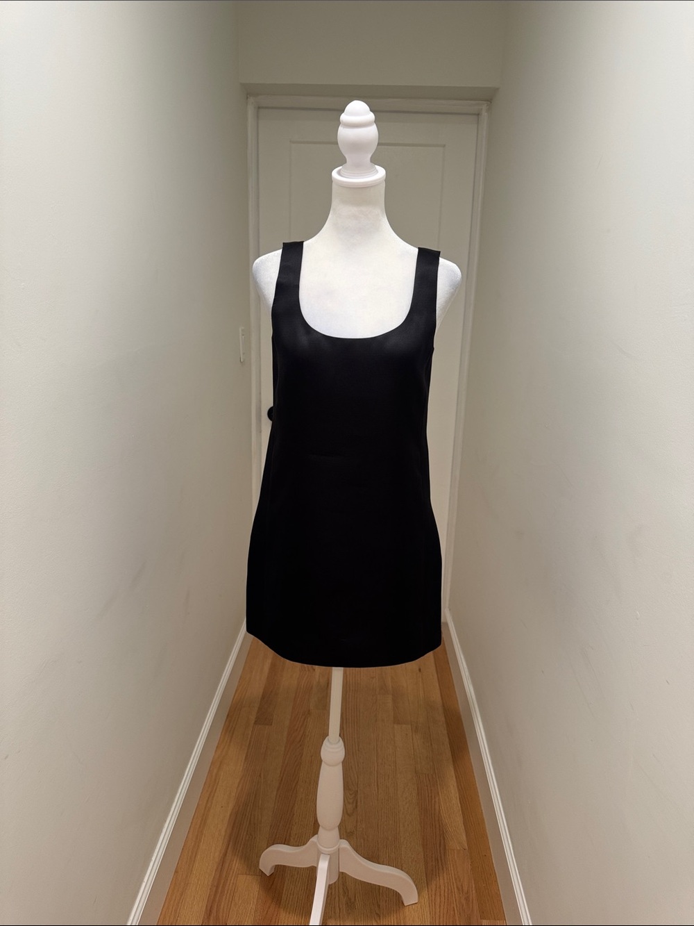 KHAITE Black Pranta Satin Mini dress